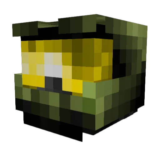 Molakim Minecraft avatar head, 3D render