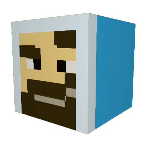 MolarImpala Minecraft avatar head, 3D render