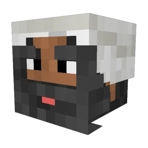 Molbergg Minecraft avatar head, 3D render