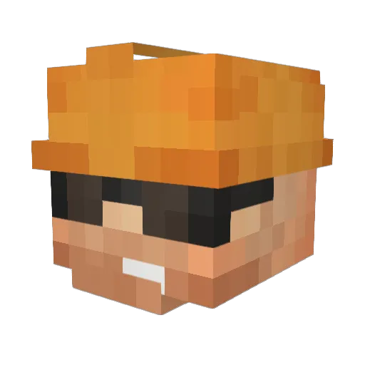 MoldMan777 Minecraft avatar head, 3D render