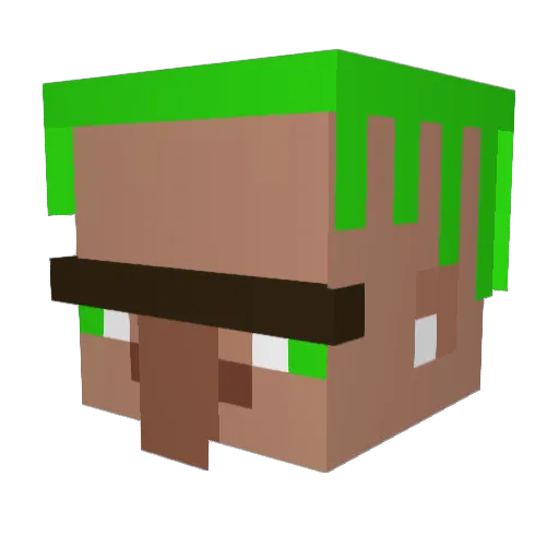 MoldovaCarpetLov Minecraft avatar head, 3D render