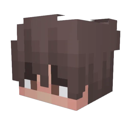 MoldyLawn Minecraft avatar head, 3D render