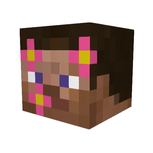 MoldyLunchBox2 Minecraft avatar head, 3D render