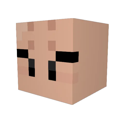 MoldyNachos604 Minecraft avatar head, 3D render