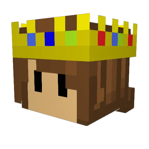 MoldyPotatoMan Minecraft avatar head, 3D render