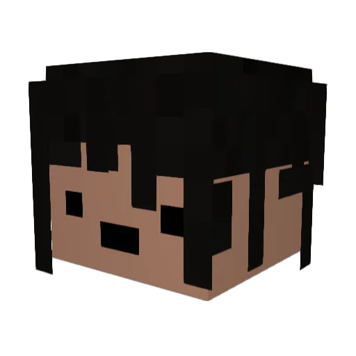 MoldyTunic Minecraft avatar head, 3D render