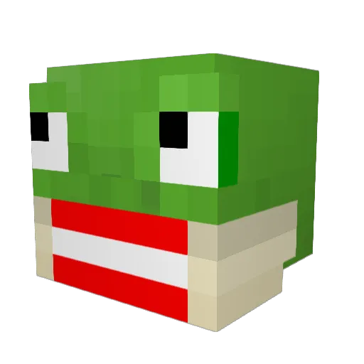 MoldyYak72 Minecraft avatar head, 3D render