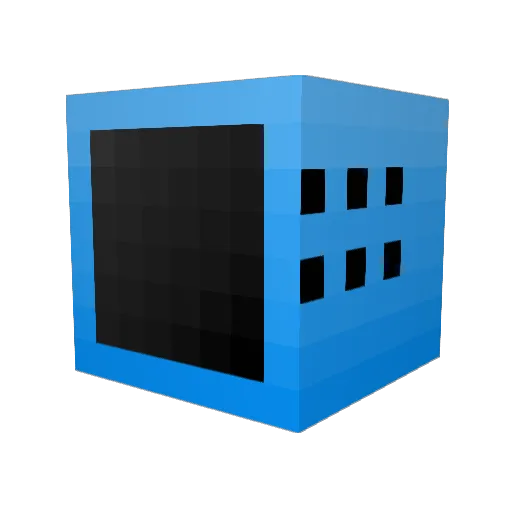 Mole4 Minecraft avatar head, 3D render