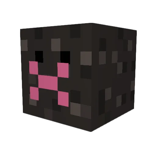Moleio Minecraft avatar head, 3D render