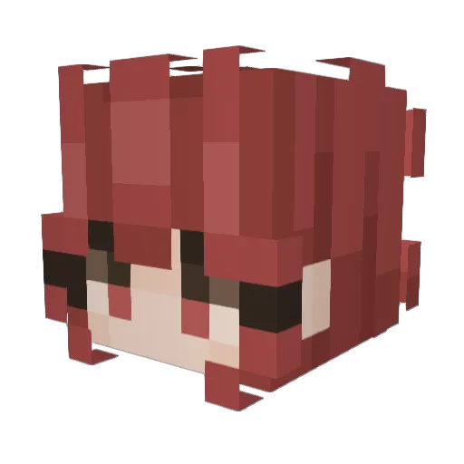 Molengineer Minecraft avatar head, 3D render