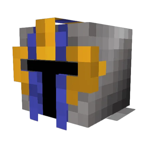 Molgador Minecraft avatar head, 3D render