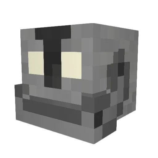 Molgo Minecraft avatar head, 3D render