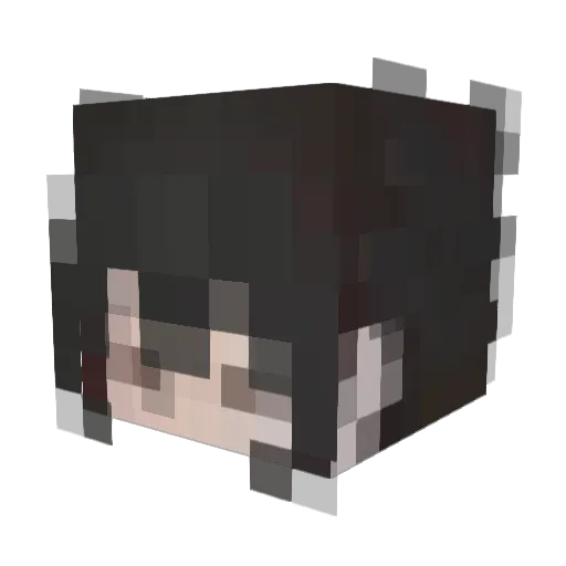 MoliAti Minecraft avatar head, 3D render