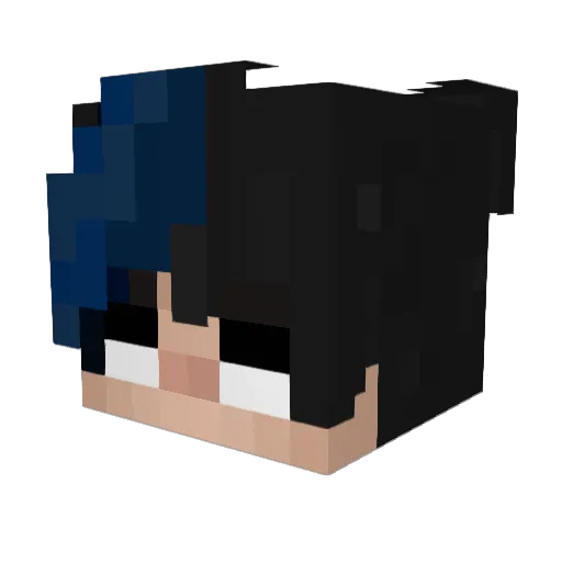 MoliTVkitty Minecraft avatar head, 3D render