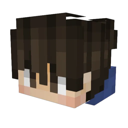 Molies Minecraft avatar head, 3D render