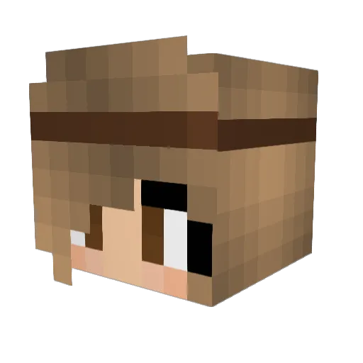 Molieux Minecraft avatar head, 3D render