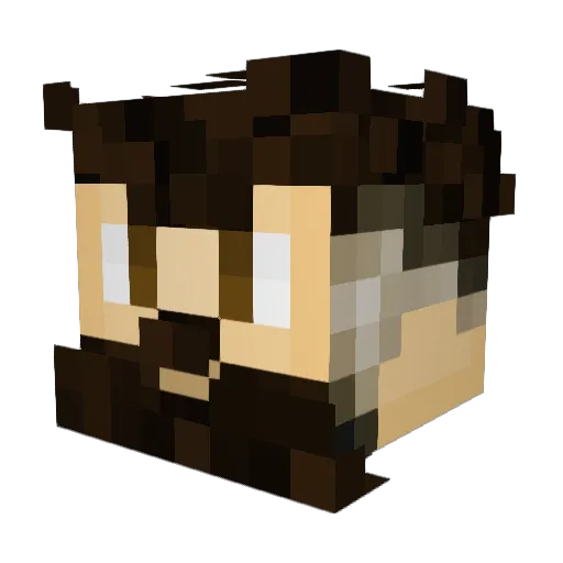 MolinaJP7 Minecraft avatar head, 3D render