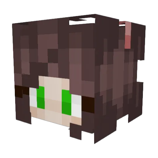 Molinarex Minecraft avatar head, 3D render