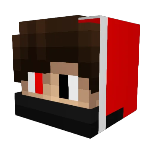 MoliteMaurice Minecraft avatar head, 3D render