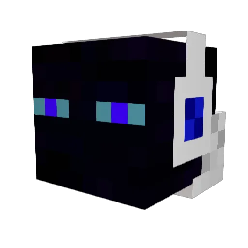 Molla4 Minecraft avatar head, 3D render