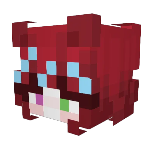 Molletes00 Minecraft avatar head, 3D render