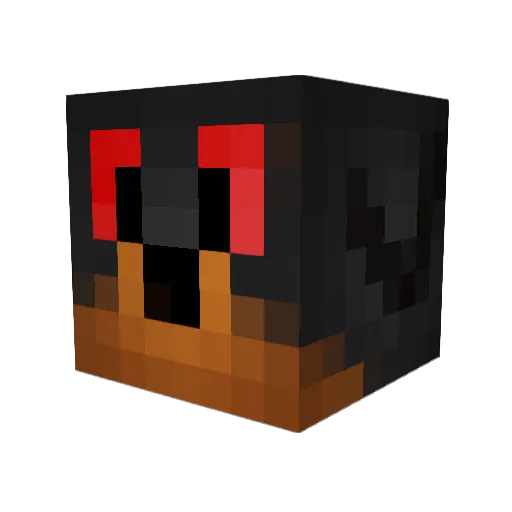 Molli187TV Minecraft avatar head, 3D render