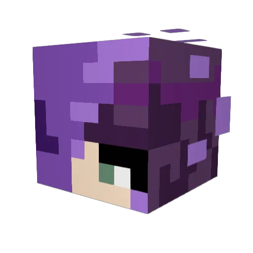 Mollie7954 Minecraft avatar head, 3D render