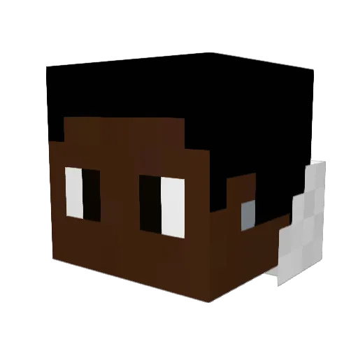 Mollie85 Minecraft avatar head, 3D render
