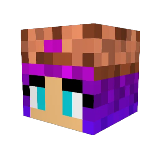 MollieMayhem Minecraft avatar head, 3D render
