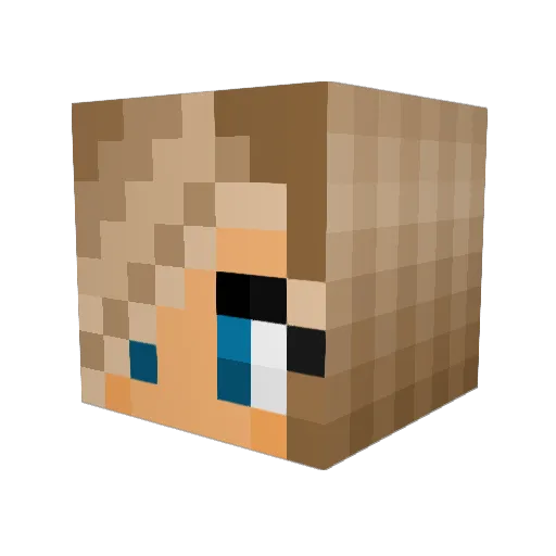 MollyDraws Minecraft avatar head, 3D render