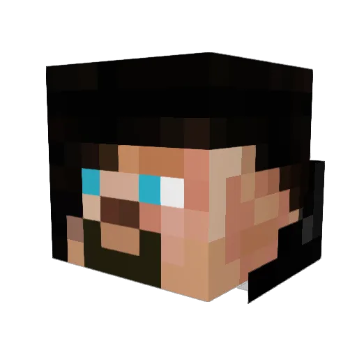 MollyJo19 Minecraft avatar head, 3D render