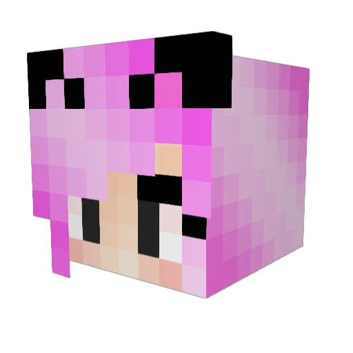 MollyO2005 Minecraft avatar head, 3D render