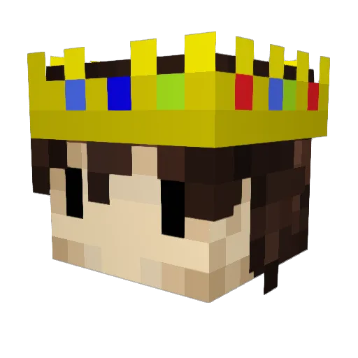 MollyPolly1337 Minecraft avatar head, 3D render