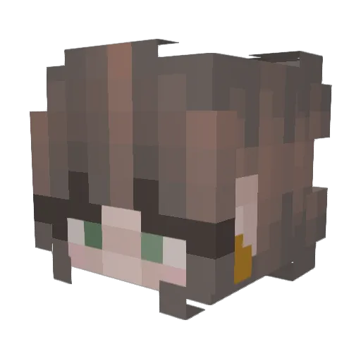 MollyPop0316 Minecraft avatar head, 3D render
