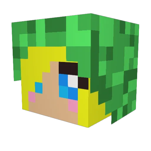 MollyV987 Minecraft avatar head, 3D render