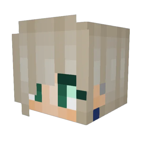 Molly_Pony Minecraft avatar head, 3D render