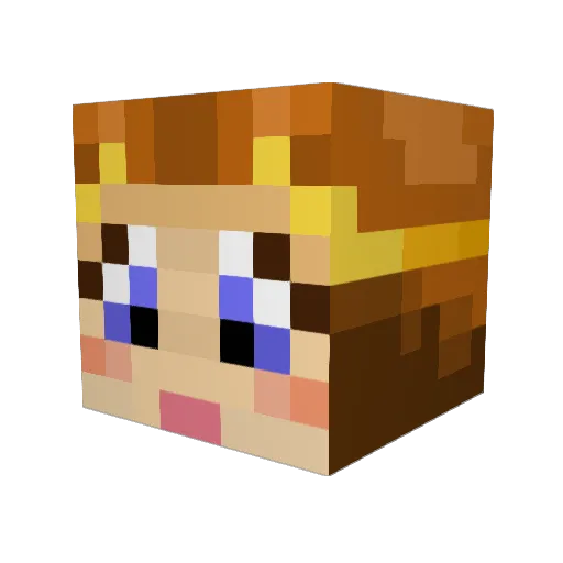 Molly_Weeden Minecraft avatar head, 3D render