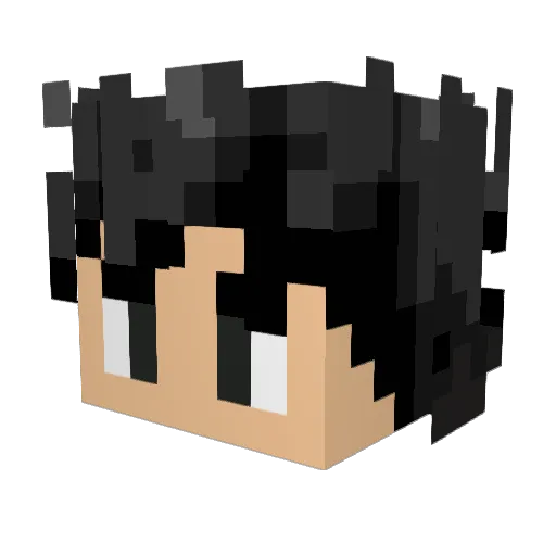 Mollybacon Minecraft avatar head, 3D render