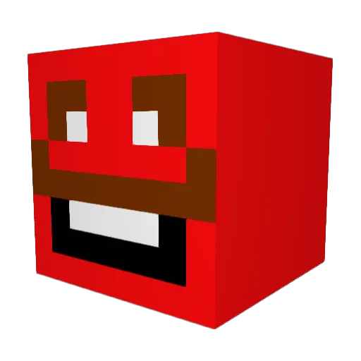 Mollyester1 Minecraft avatar head, 3D render