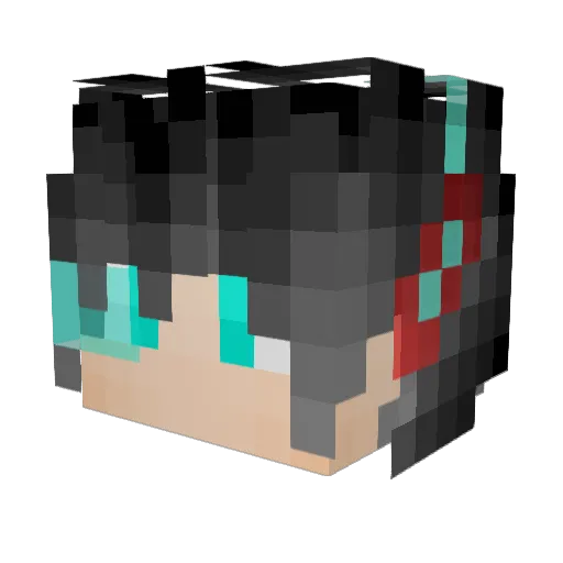 Mollyjodaniel Minecraft avatar head, 3D render