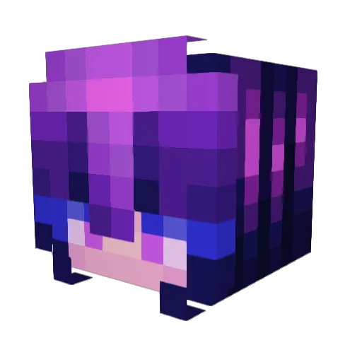 Mollyman55 Minecraft avatar head, 3D render