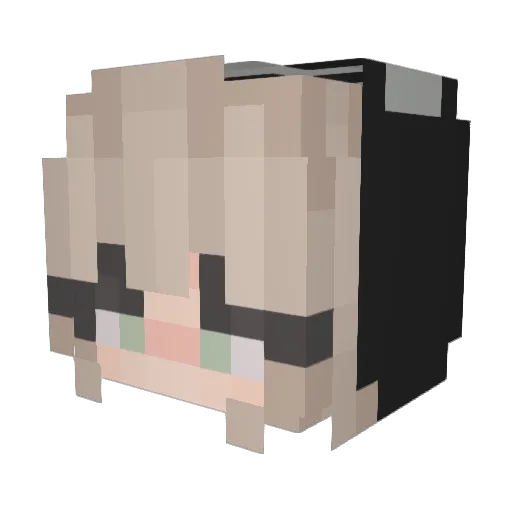 Mollyx618 Minecraft avatar head, 3D render