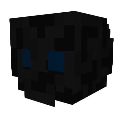 Molokoto Minecraft avatar head, 3D render