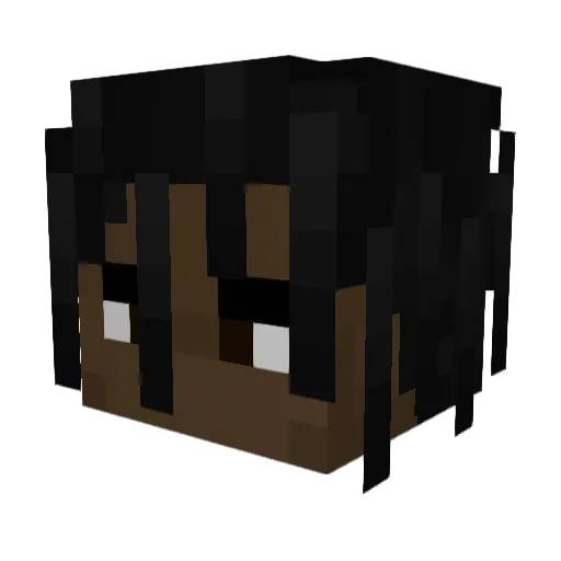 Mololo21 Minecraft avatar head, 3D render