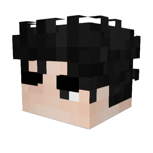Molotuff Minecraft avatar head, 3D render