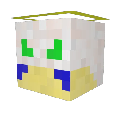 MolovotManzack Minecraft avatar head, 3D render