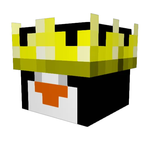 Molpn Minecraft avatar head, 3D render