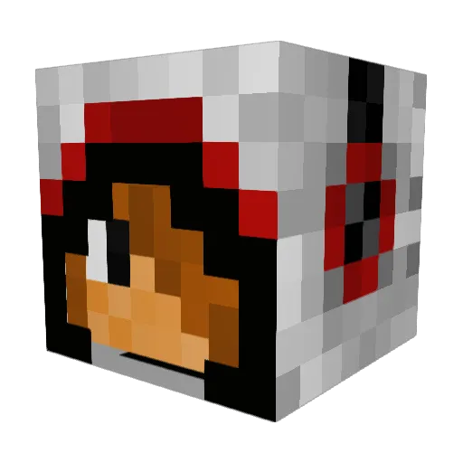 Molsey Minecraft avatar head, 3D render