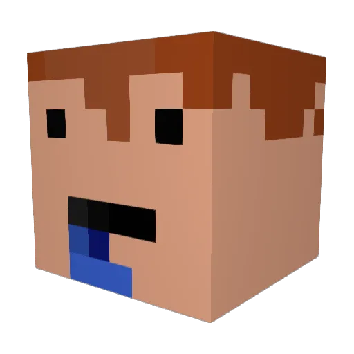 MoltaTheOriginal Minecraft avatar head, 3D render