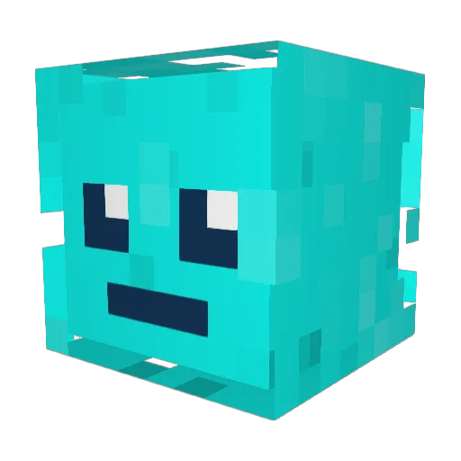 MoltenLegs Minecraft avatar head, 3D render